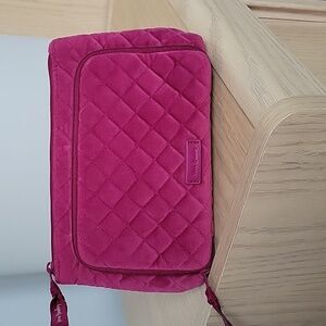 Vera Bradley Quilted Makeup Bag in Purple Fuscia